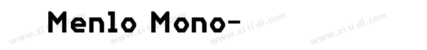 微软雅黑 Menlo Mono字体转换